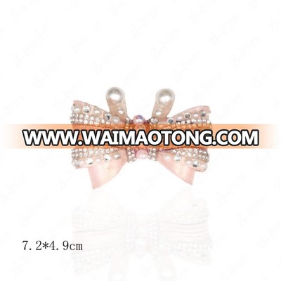 Wholesale rhinestones bow Applique Patch vintage shoe decorations fashion shoe ornaments handmade shoe accessories LSSD067