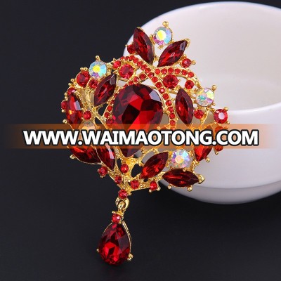 Wholesale Fashion Rhinestone Brooch Rhinestone Pin For Wedding DCRBR006